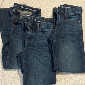 GAP Boy's Classic Straight Jeans - Dark Blue